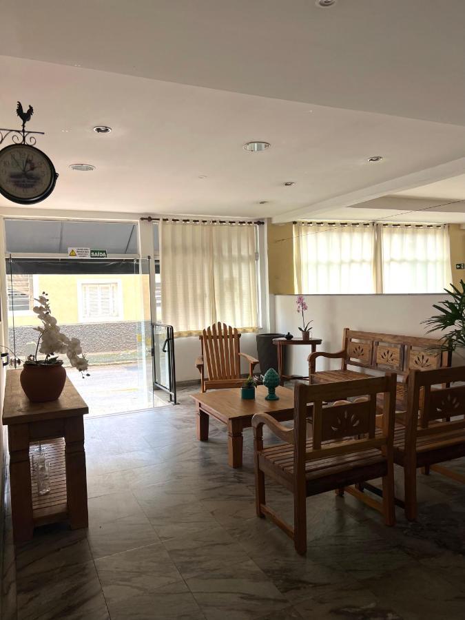 Hotel Thermas Da Mantiqueira - Pocos De Caldas - De Frente Para A Praca Central E Relogio Floral Kültér fotó